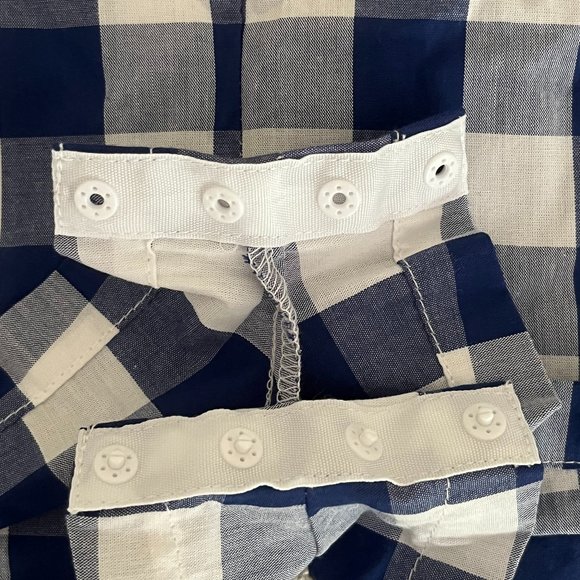 NEW with tags Good Lad American flag gingham smocked shortall boy’s sz 12 months - Picture 14 of 14